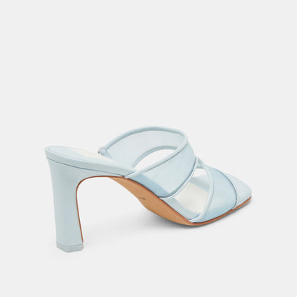 Gitel Wide Ice Blue Mesh Heels | Dolce Vita Signature