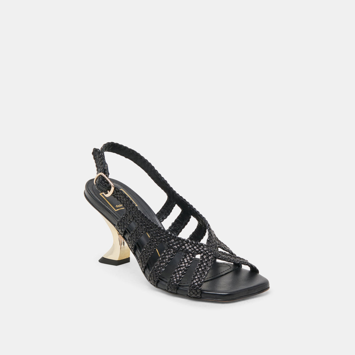 SICILY HEELS BLACK WOVEN LEATHER
 – Dolce Vita | Dolce Vita Trending