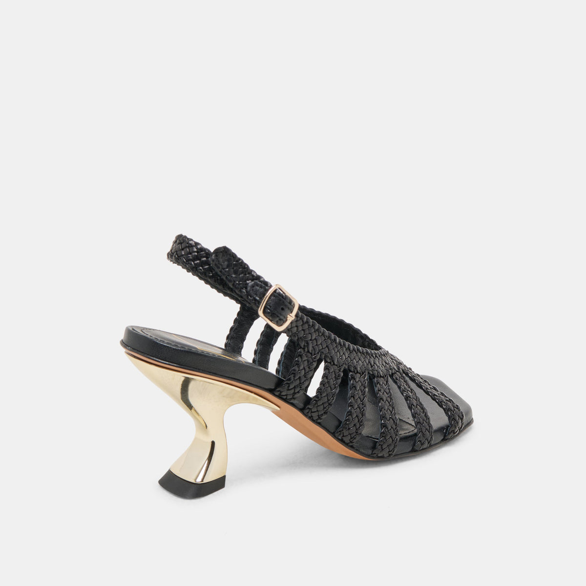 SICILY HEELS BLACK WOVEN LEATHER
 – Dolce Vita | Dolce Vita Trending