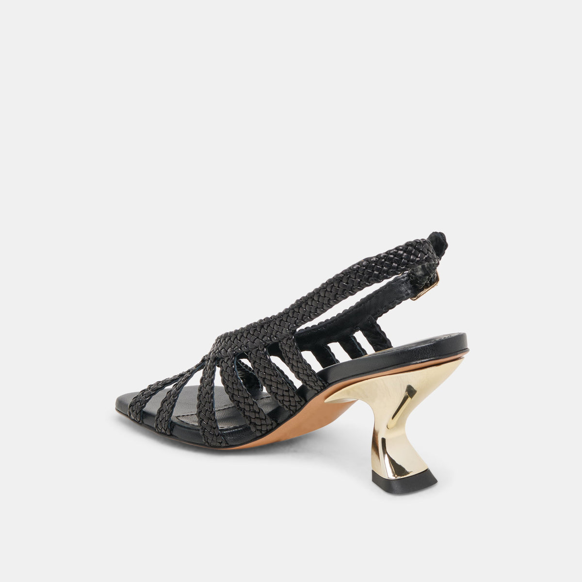 SICILY HEELS BLACK WOVEN LEATHER
 – Dolce Vita | Dolce Vita Trending