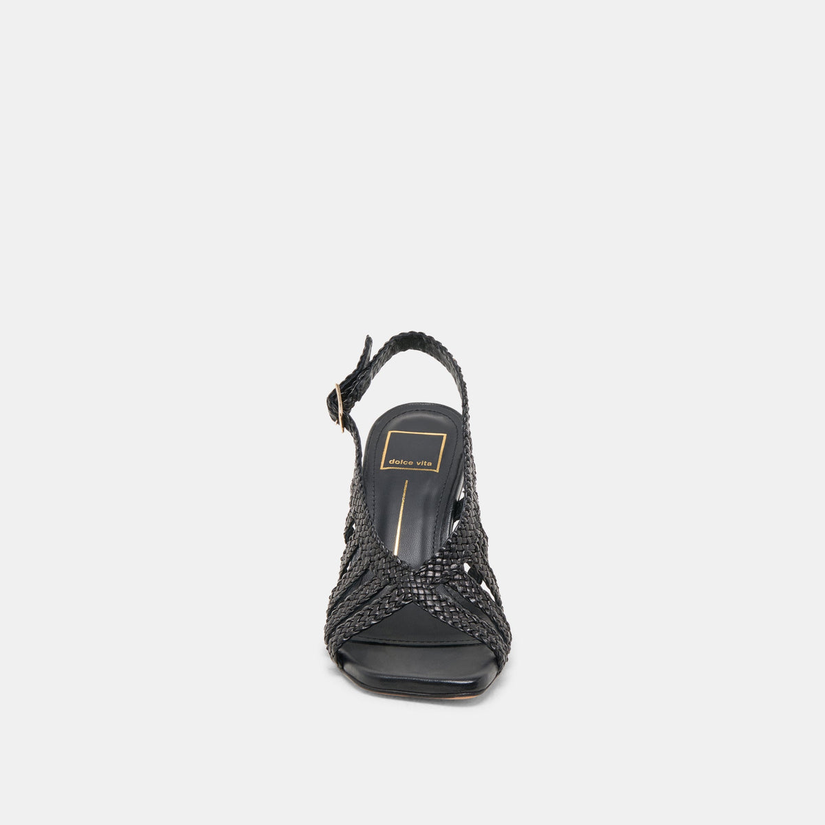 SICILY HEELS BLACK WOVEN LEATHER
 – Dolce Vita | Dolce Vita Trending