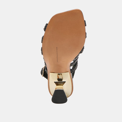 SICILY HEELS BLACK WOVEN LEATHER
 – Dolce Vita | Dolce Vita Trending
