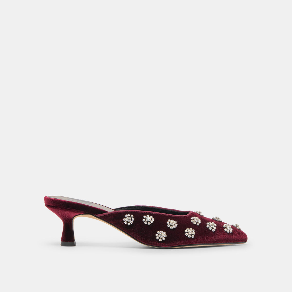 Clara Bordeaux Velvet Heels | Dolce Vita Featured