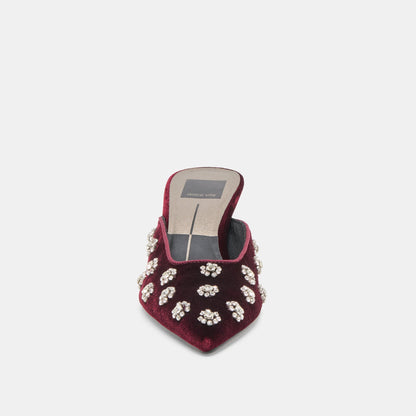 Clara Bordeaux Velvet Heels | Dolce Vita Featured