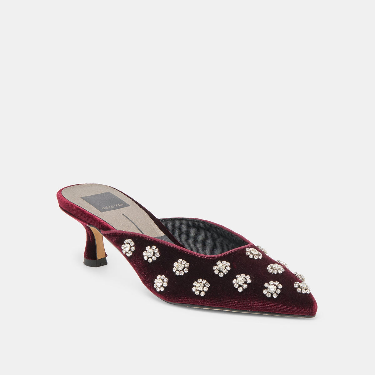 Clara Bordeaux Velvet Heels | Dolce Vita Featured