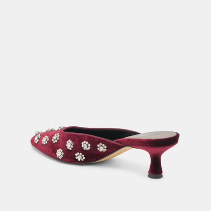 Clara Bordeaux Velvet Heels | Dolce Vita Featured