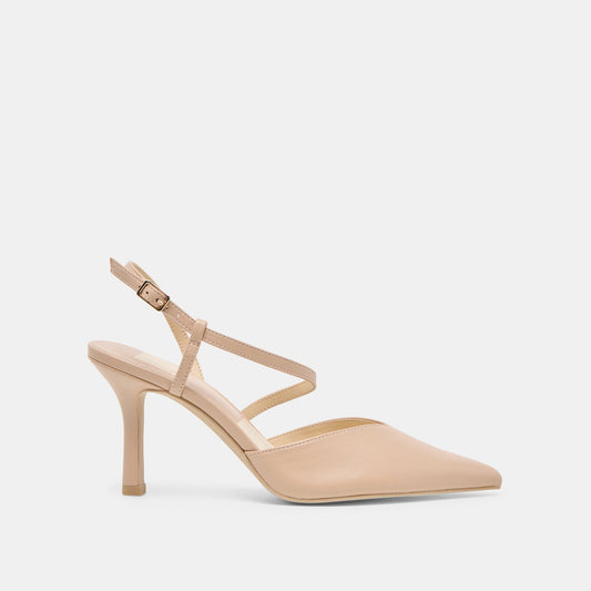 Kamra Beige Leather Heels | Dolce Vita Featured