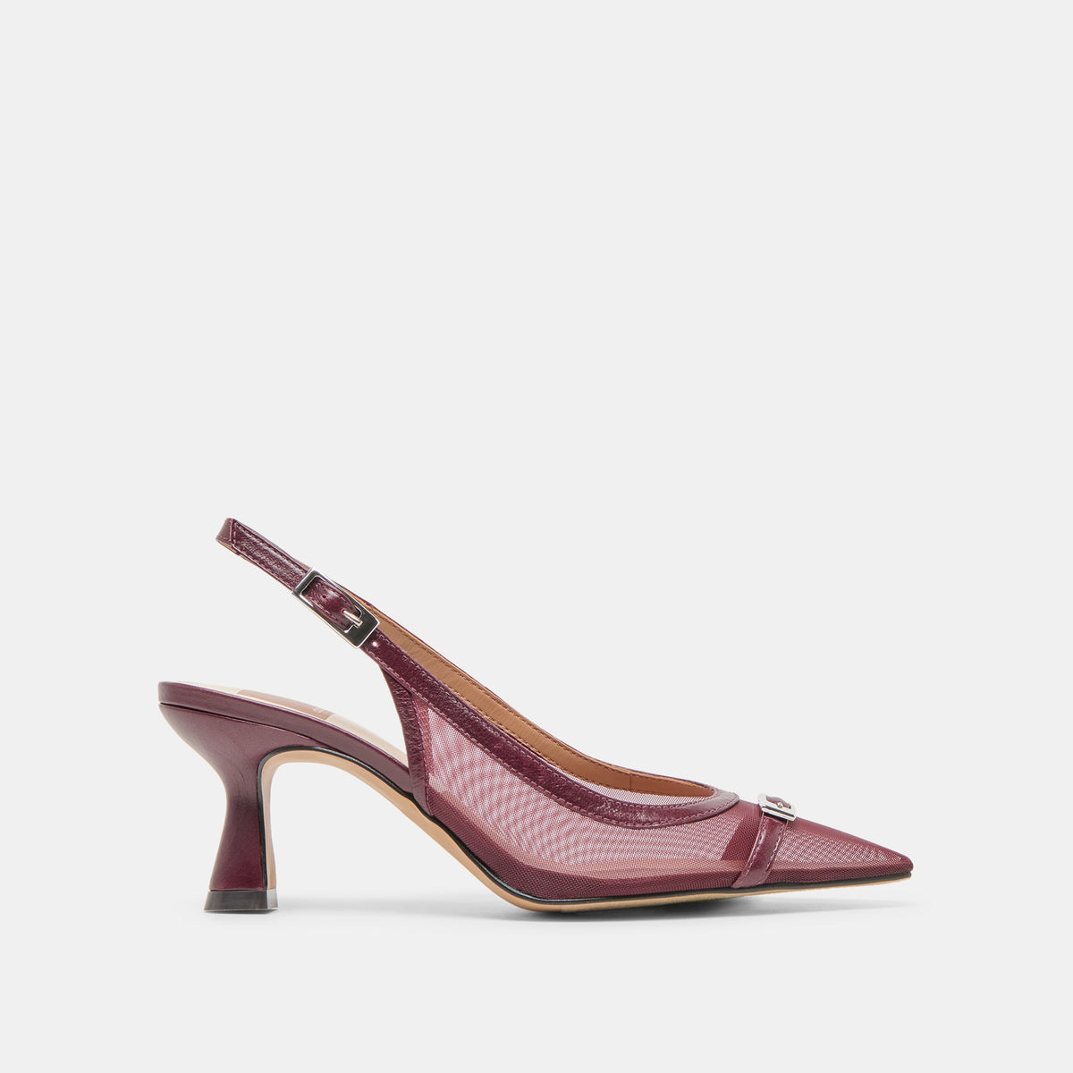 Lorine Burgundy Mesh Heels | Dolce Vita Exclusive