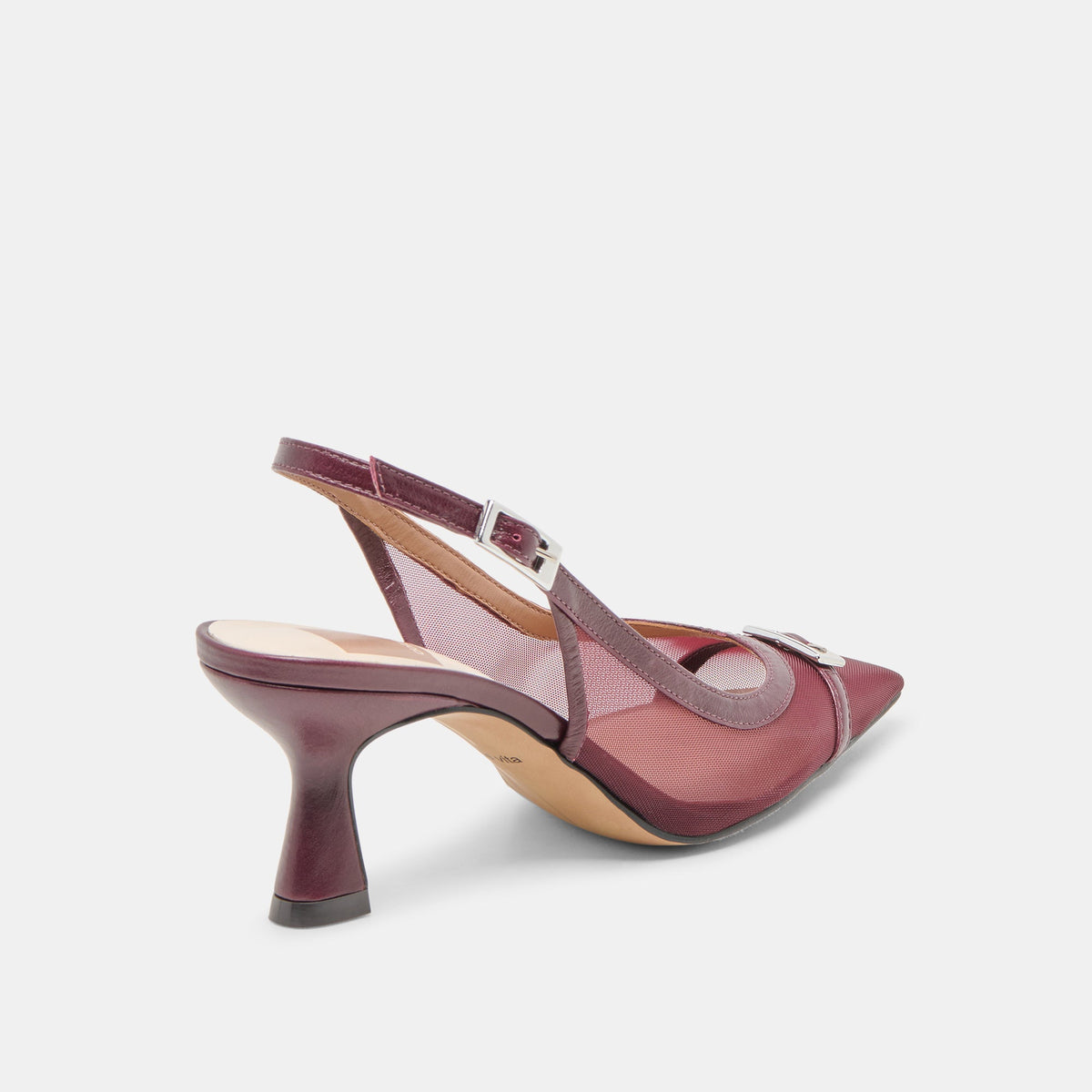 Lorine Burgundy Mesh Heels | Dolce Vita Exclusive
