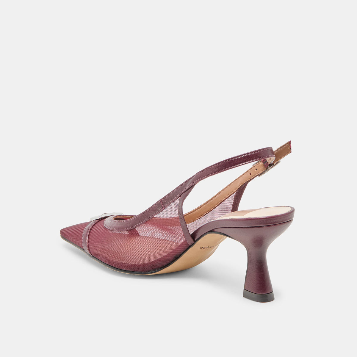 Lorine Burgundy Mesh Heels | Dolce Vita Exclusive