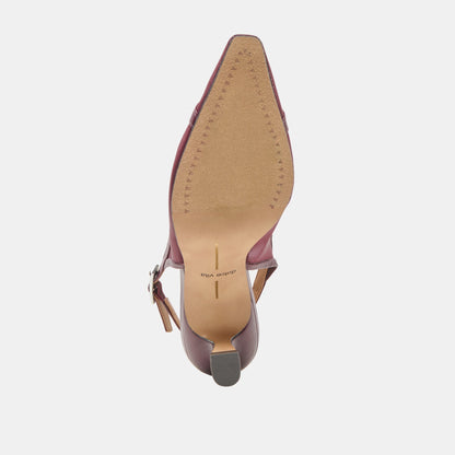 Lorine Burgundy Mesh Heels | Dolce Vita Exclusive