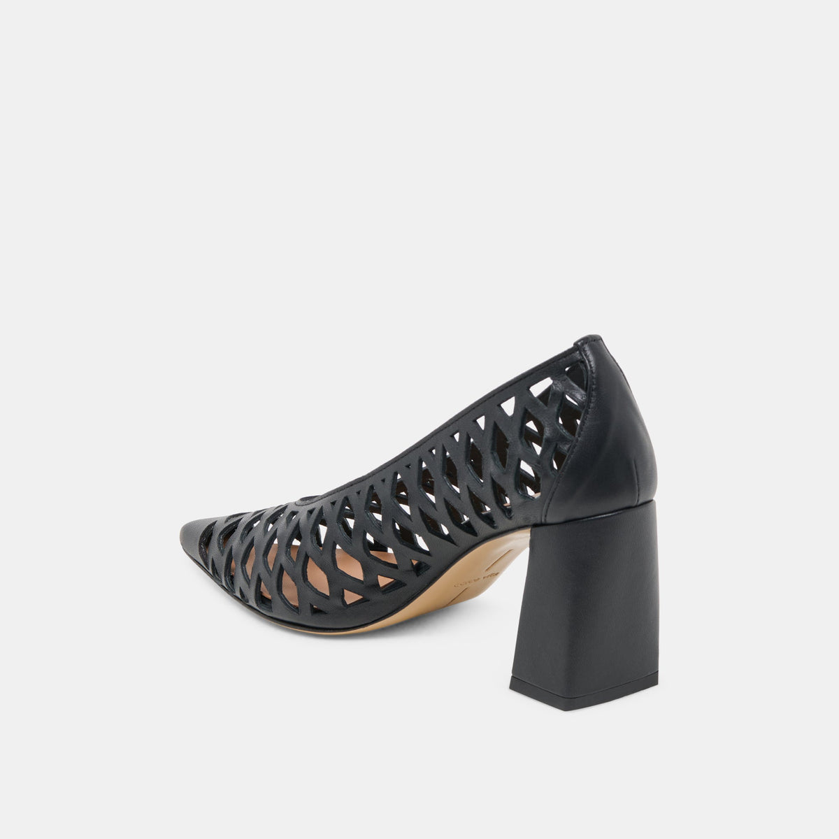 Tanya Black Woven Leather Heels | Dolce Vita Popular