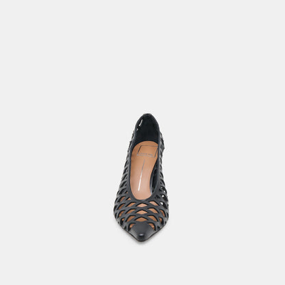 Tanya Black Woven Leather Heels | Dolce Vita Popular