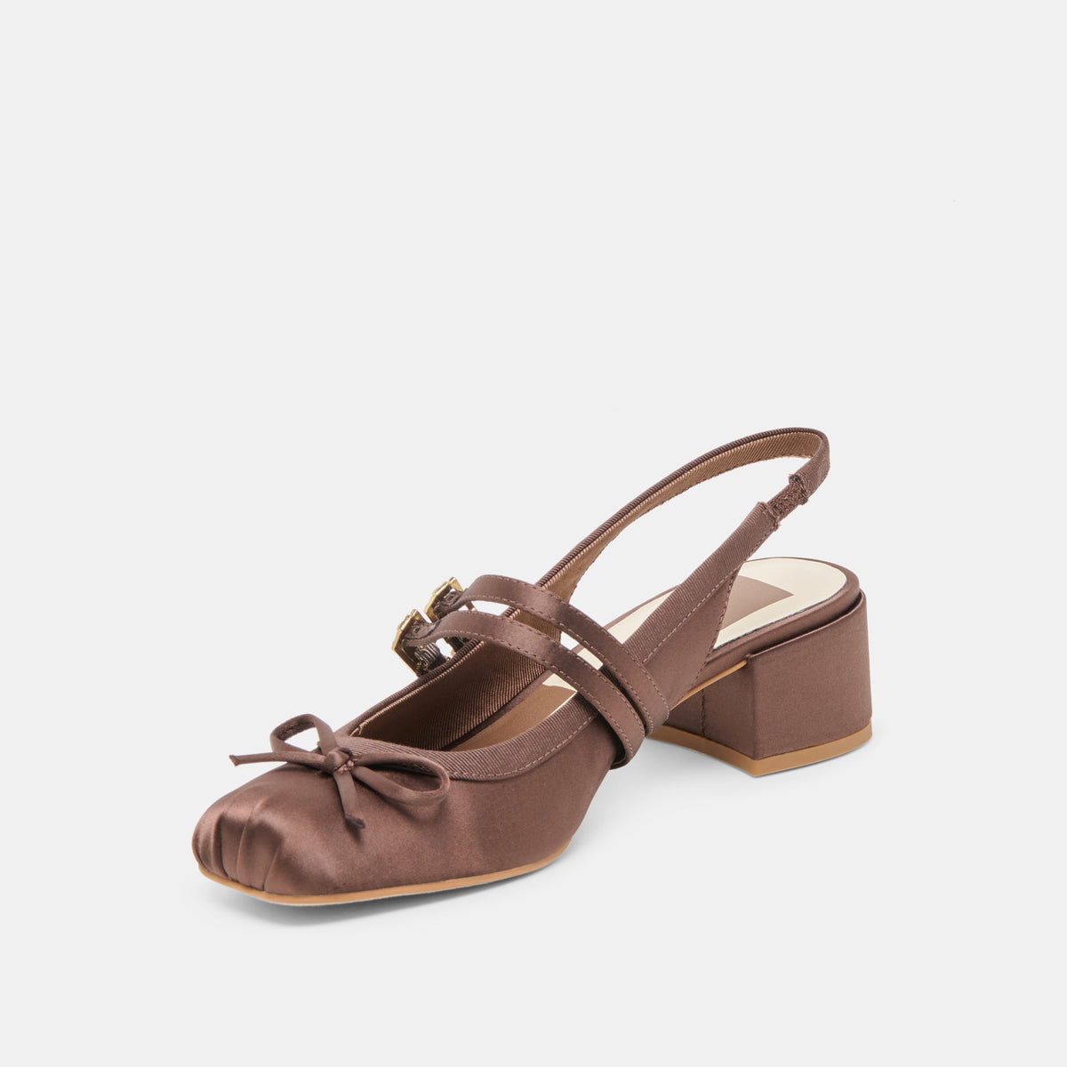 Loris Mahogany Satin Heels | Dolce Vita Special Offer