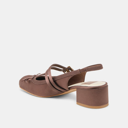 Loris Mahogany Satin Heels | Dolce Vita Special Offer