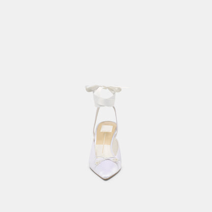 Efora True White Satin Heels | Dolce Vita Best Seller