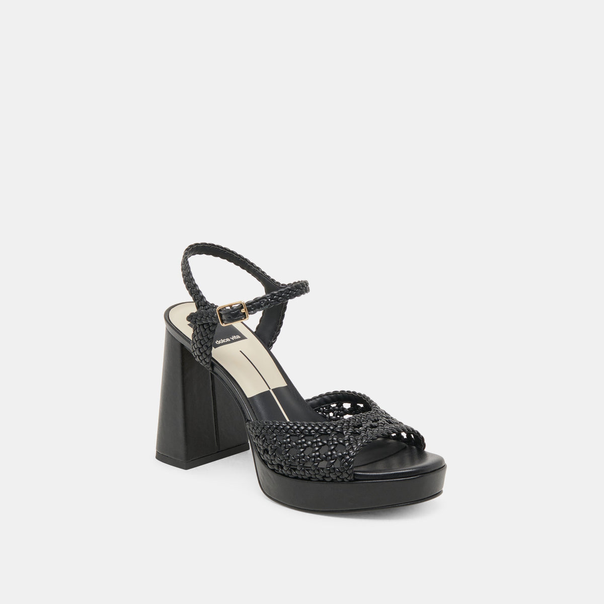 PEYTEN HEELS BLACK WOVEN STELLA
 – Dolce Vita | Dolce Vita Essential