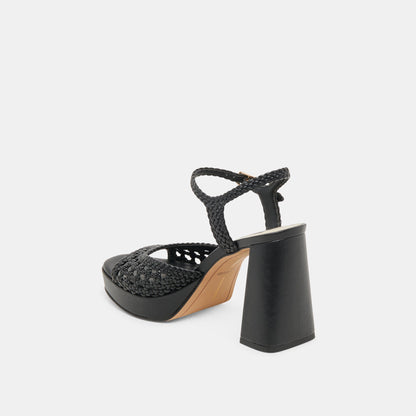 PEYTEN HEELS BLACK WOVEN STELLA
 – Dolce Vita | Dolce Vita Essential