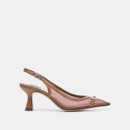 Lorine Espresso Mesh Heels | Dolce Vita Best Seller