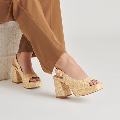 FLORES HEELS NATURAL RAFFIA
 – Dolce Vita | Dolce Vita Best Seller