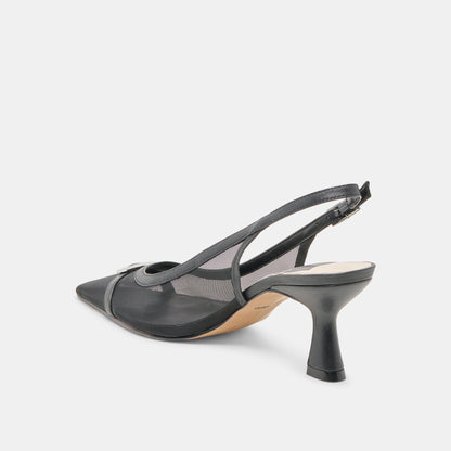Lorine Onyx Mesh Heels | Dolce Vita Best Seller