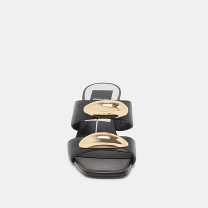 Barnet Black Leather Heels | Dolce Vita Hot Sale