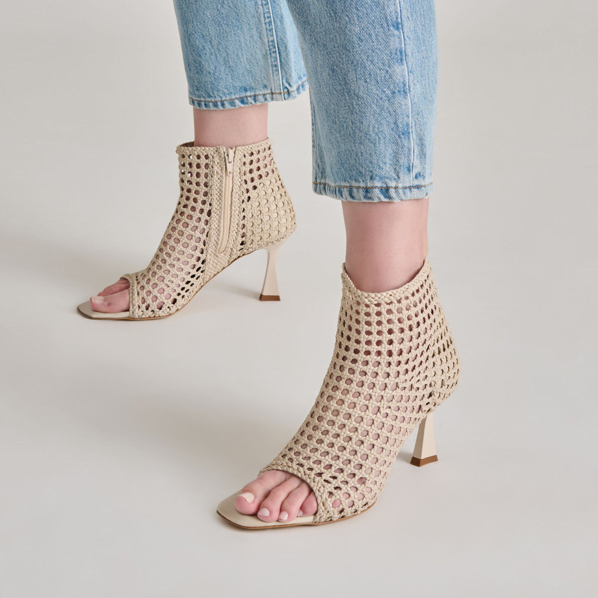 Quin Bone Woven Leather Heels | Dolce Vita Customer Favorite