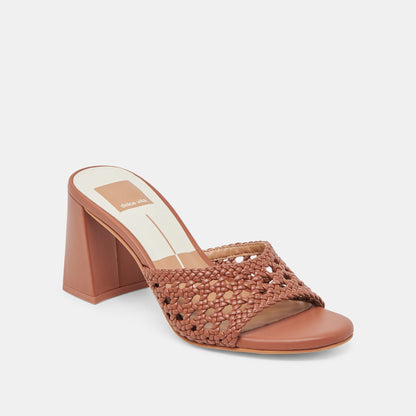 MARGOE HEELS COGNAC WOVEN STELLA
 – Dolce Vita | Dolce Vita Best Seller
