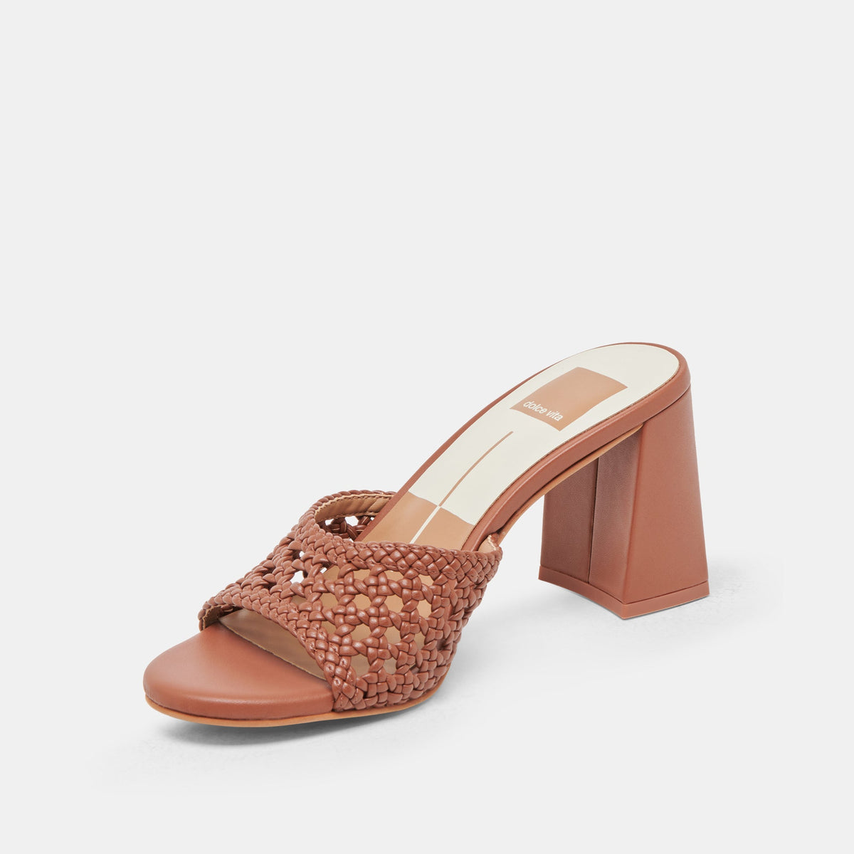 MARGOE HEELS COGNAC WOVEN STELLA
 – Dolce Vita | Dolce Vita Best Seller