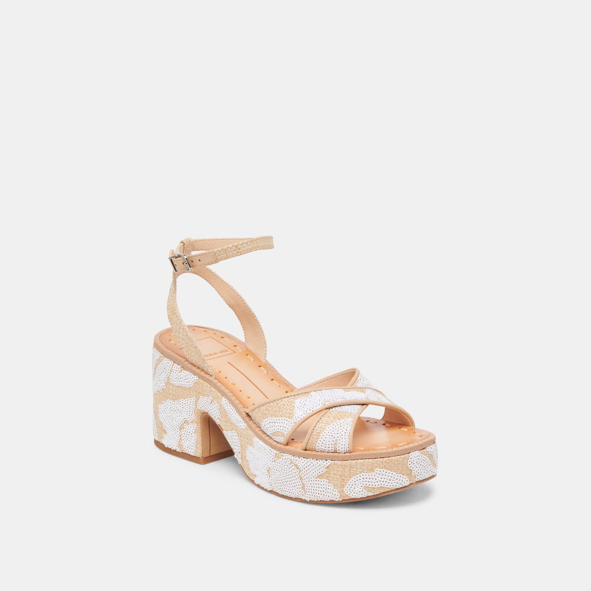 ENIKO HEELS NATURAL MULTI FLORAL SEQUIN
 – Dolce Vita | Dolce Vita Latest