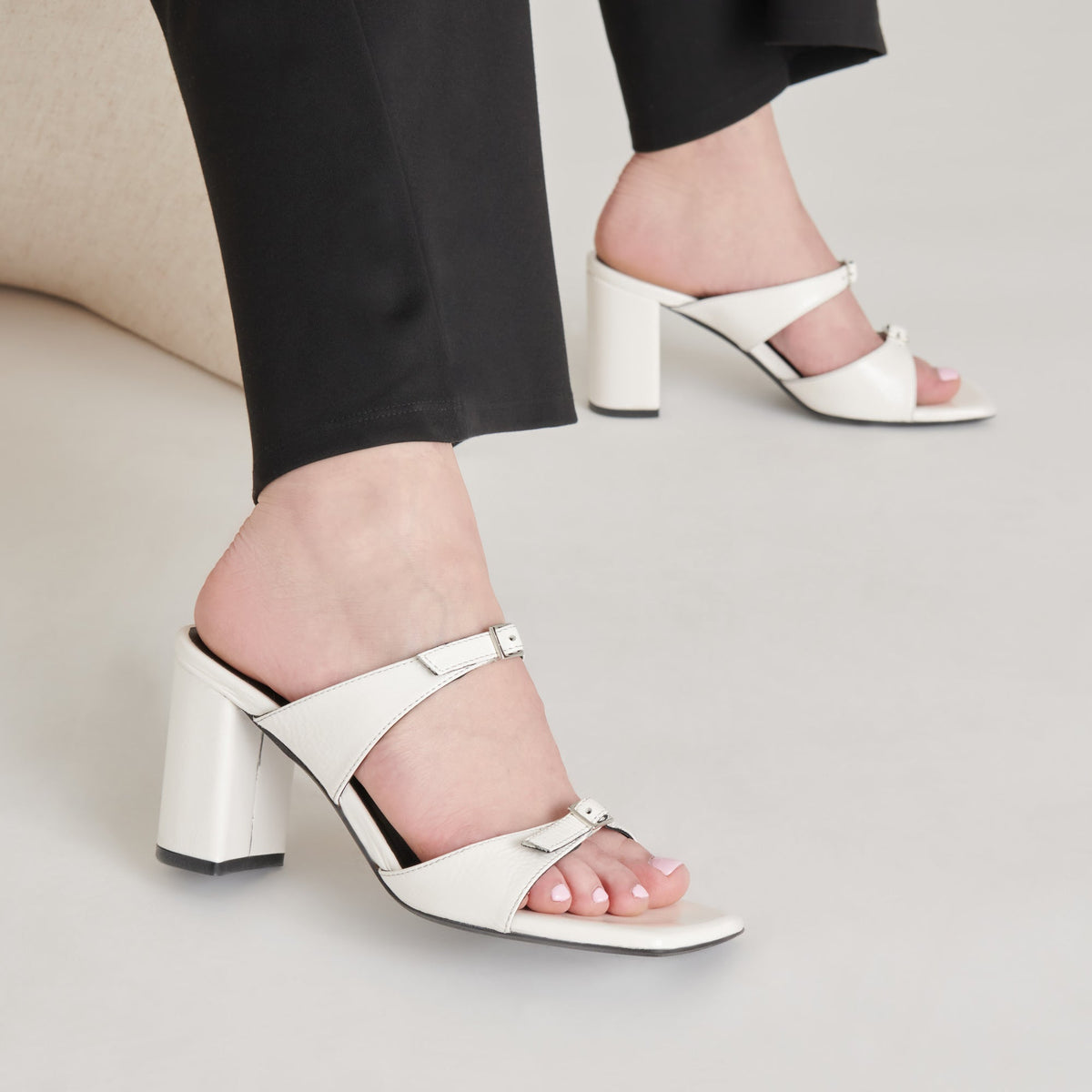 SHANE HEELS OFF WHITE CRINKLE PATENT
 – Dolce Vita | Dolce Vita Popular