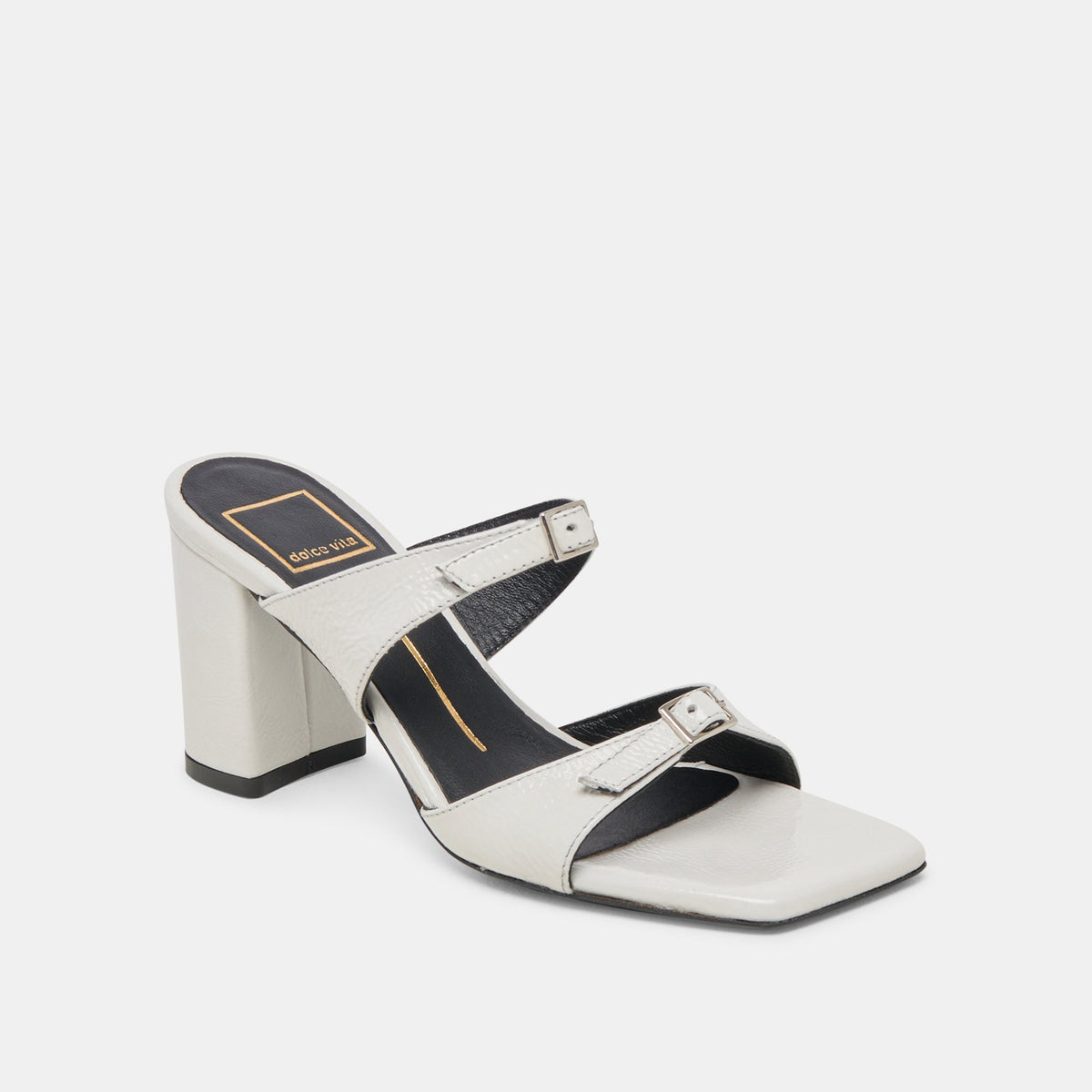 SHANE HEELS OFF WHITE CRINKLE PATENT
 – Dolce Vita | Dolce Vita Popular