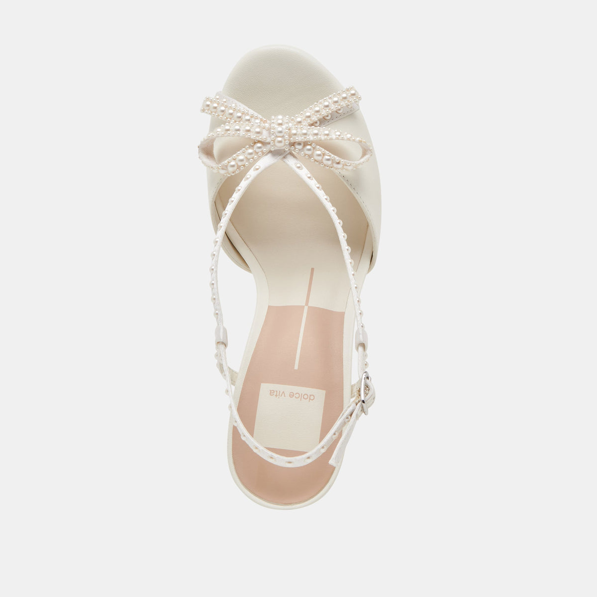 LONNY PEARL HEELS WHITE SATIN
 – Dolce Vita | Dolce Vita New