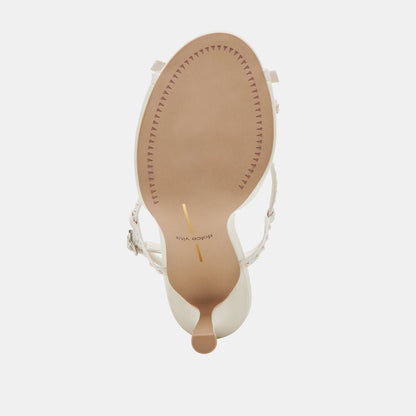 LONNY PEARL HEELS WHITE SATIN
 – Dolce Vita | Dolce Vita New