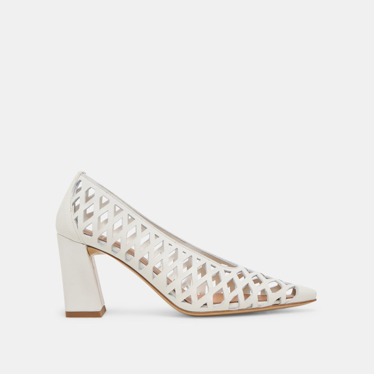 Tanya Bone Woven Leather Heels | Dolce Vita Latest