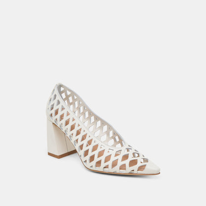 Tanya Bone Woven Leather Heels | Dolce Vita Latest