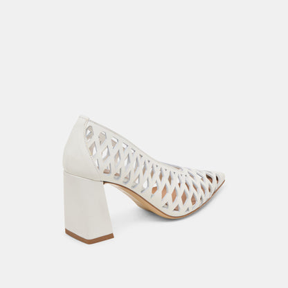 Tanya Bone Woven Leather Heels | Dolce Vita Latest