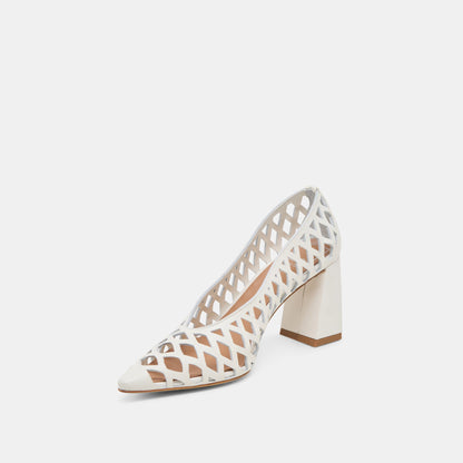 Tanya Bone Woven Leather Heels | Dolce Vita Latest