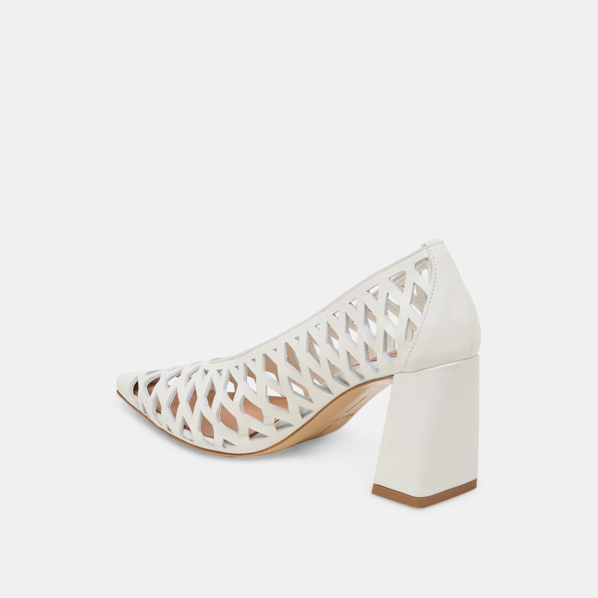 Tanya Bone Woven Leather Heels | Dolce Vita Latest