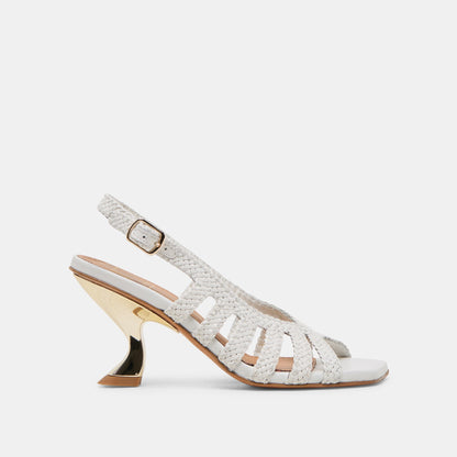SICILY HEELS WHITE WOVEN LEATHER
 – Dolce Vita | Dolce Vita Trusted