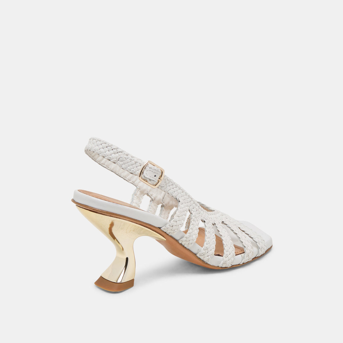 SICILY HEELS WHITE WOVEN LEATHER
 – Dolce Vita | Dolce Vita Trusted