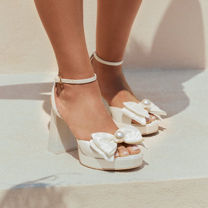 PATTON HEELS IVORY SATIN
 – Dolce Vita | Dolce Vita Exclusive