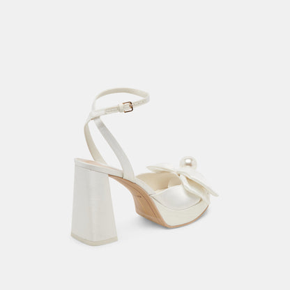 PATTON HEELS IVORY SATIN
 – Dolce Vita | Dolce Vita Exclusive
