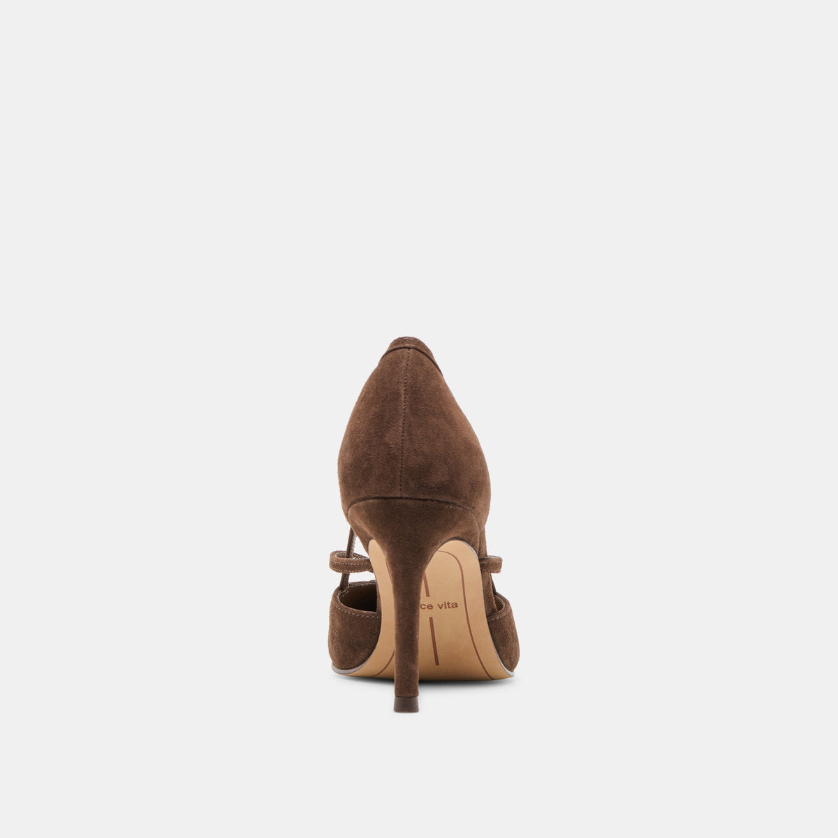 Kaine Dk Brown Suede Heels | Dolce Vita Value