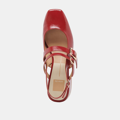 PATZY HEELS CRIMSON CRINKLE PATENT LEATHER
 – Dolce Vita | Dolce Vita Special Offer