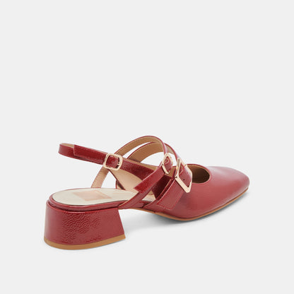 PATZY HEELS CRIMSON CRINKLE PATENT LEATHER
 – Dolce Vita | Dolce Vita Special Offer