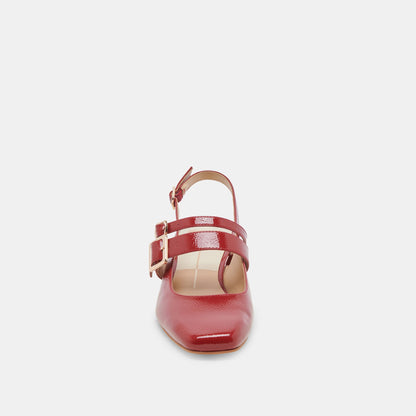 PATZY HEELS CRIMSON CRINKLE PATENT LEATHER
 – Dolce Vita | Dolce Vita Special Offer