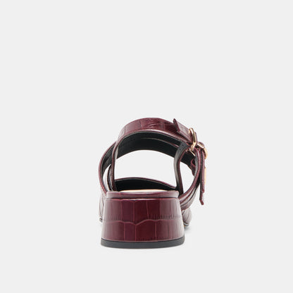 Patzy Oxblood Embossed Leather Heels | Dolce Vita Latest