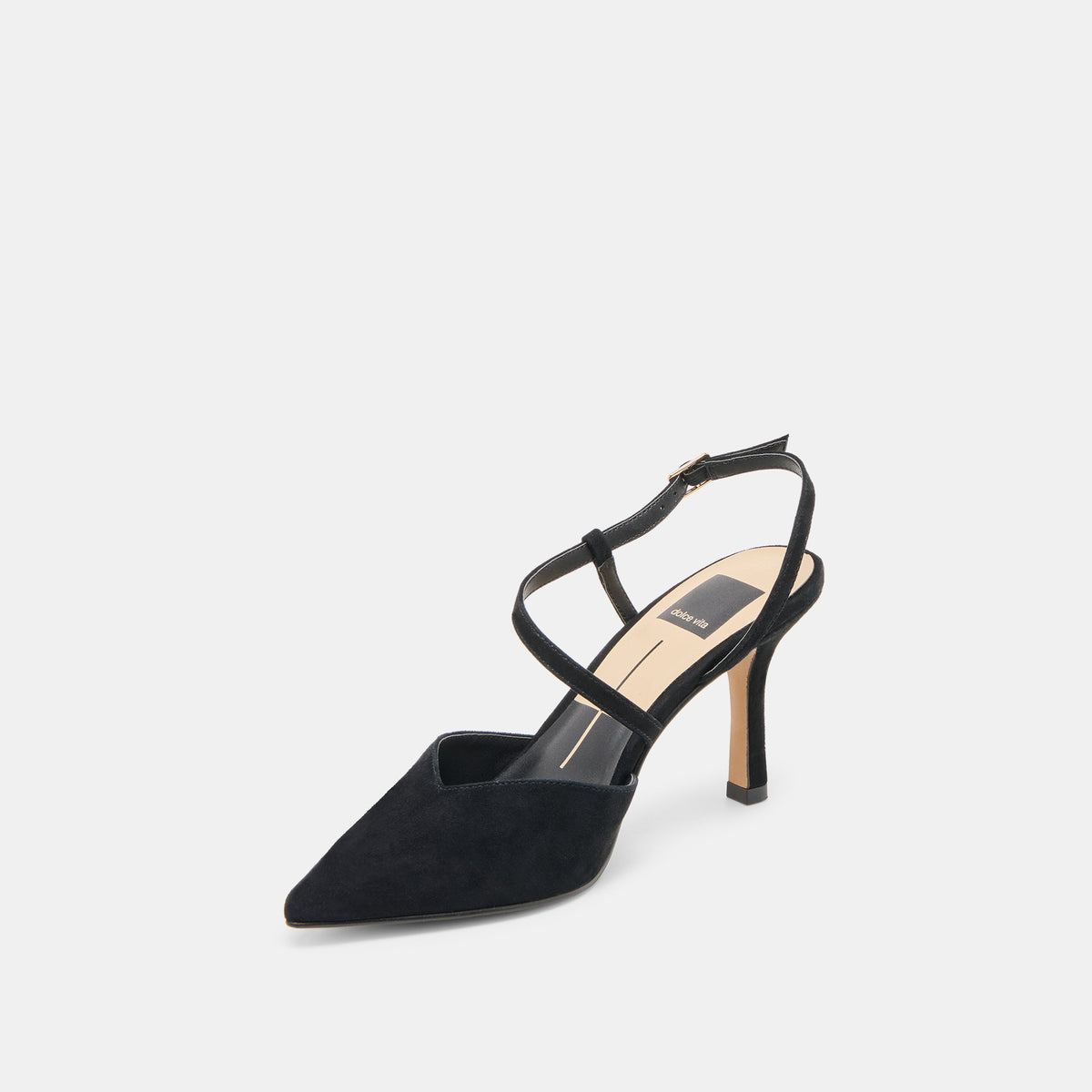 Kamra Onyx Suede Heels | Dolce Vita Deals
