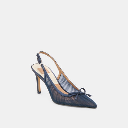 Yela Navy Tulle Heels | Dolce Vita Trusted